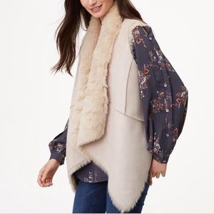 LOFT Faux Fur Reversible Vest